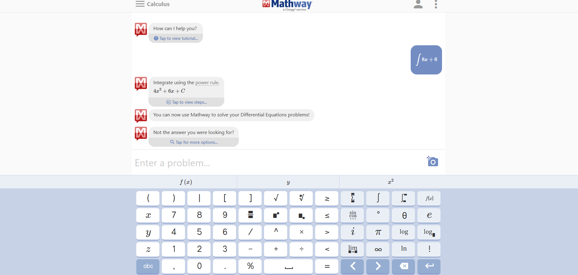 موقع MathWay أفضل موقع لحل مسائل الرياضيات 3