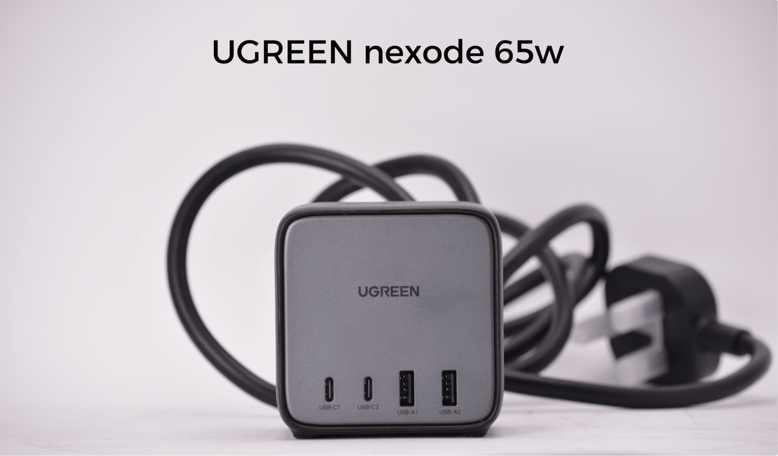 مراجعة شاحن Ugreen Nexode بقدرة 65watt و 3 مقابس كهربية قوية