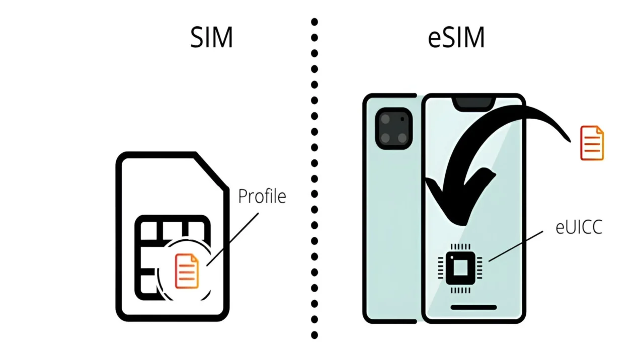 eSIM الشرائح الالكترونية 