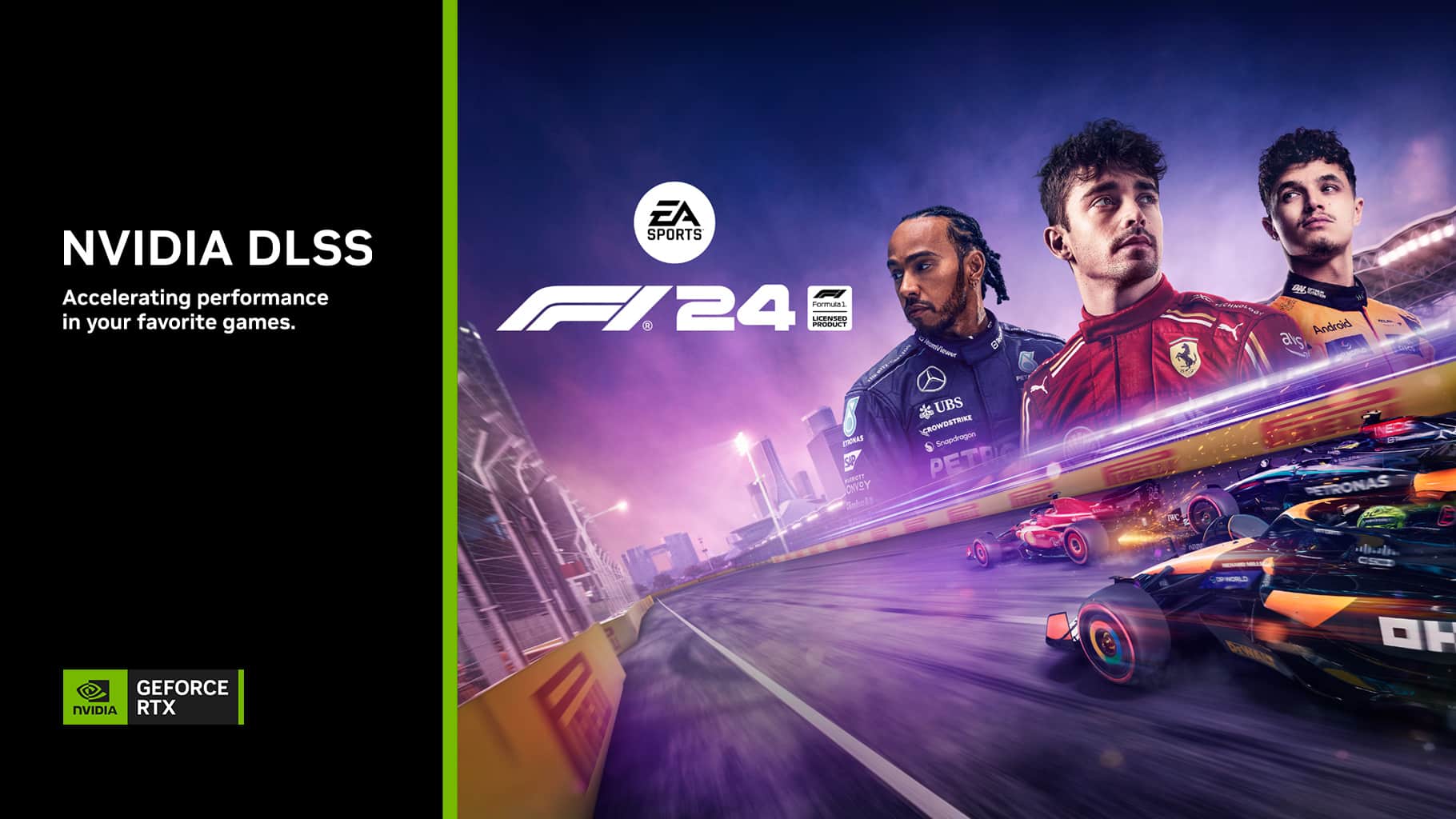 السرعات الفائقة في EA Sports F1 24 مع NVIDIA DLSS 3 مع تتبع الأشعة وReflex