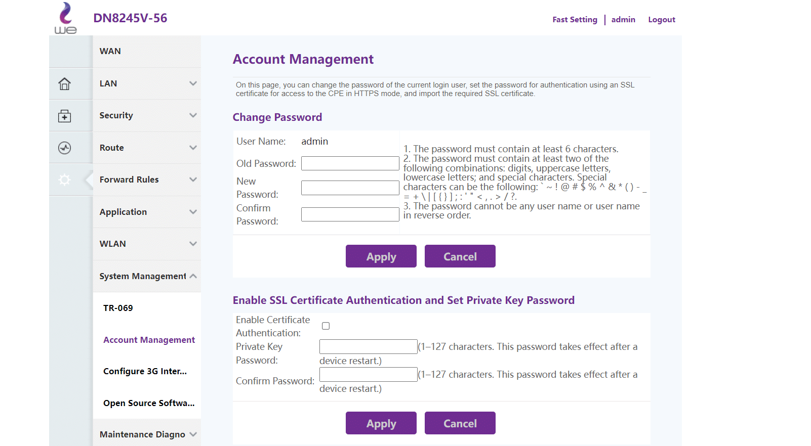 شرح وتوضيح كيفية تغيير باسورد راوتر WE والواي فاي