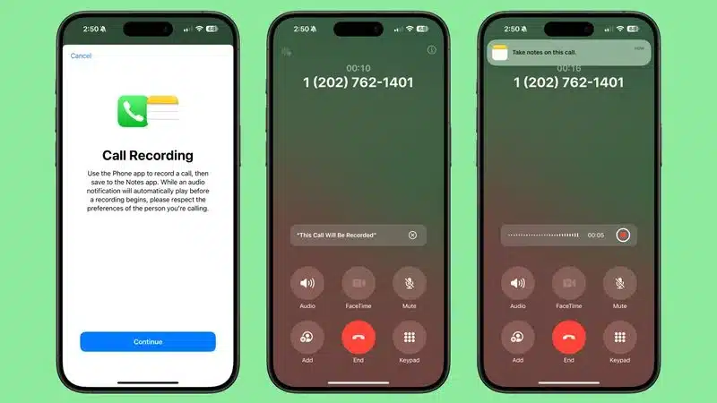 Record calls on iPhone