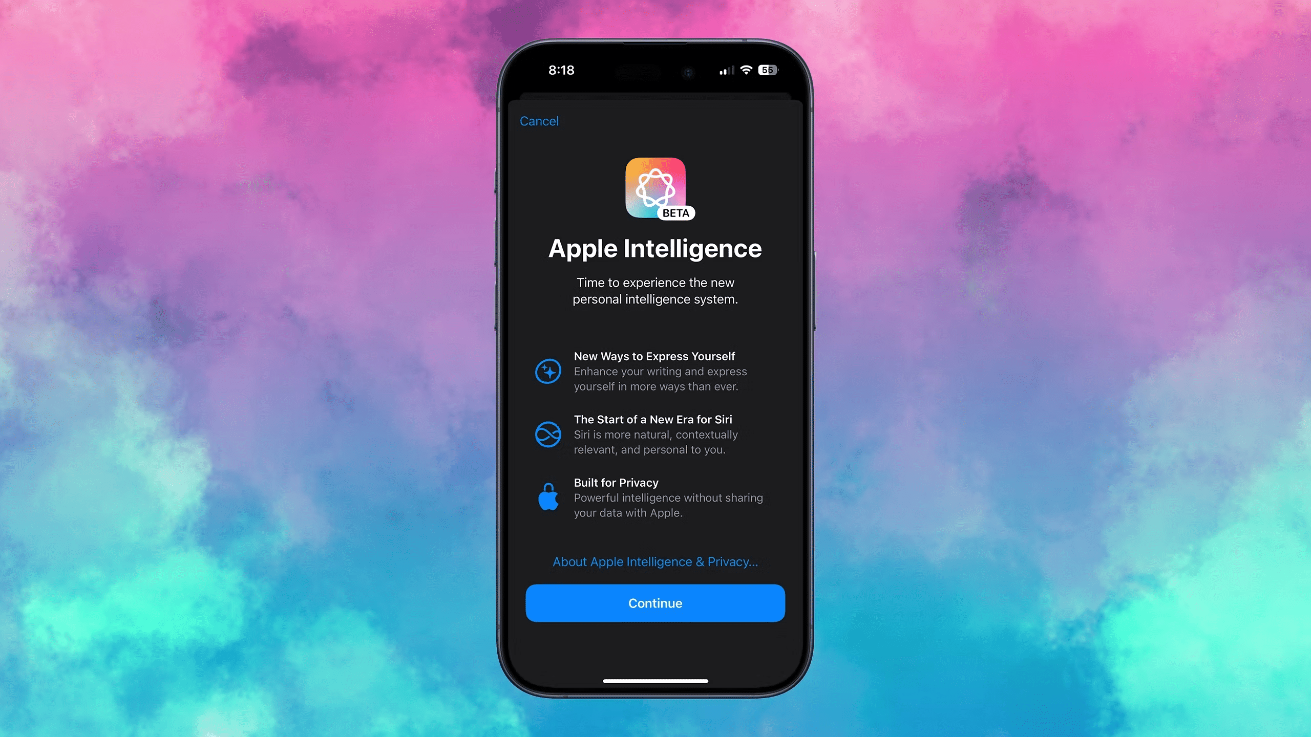 أدوات الكتابة من Apple Intelligence