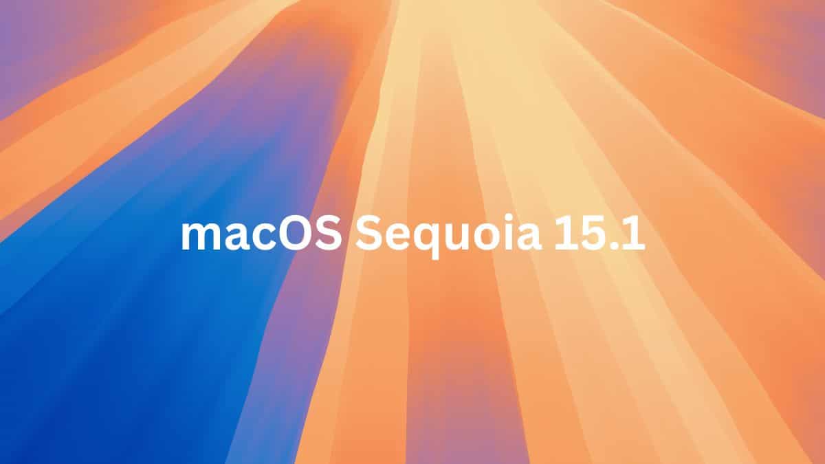 نظام التشغيل macOS Sequoia 15.1