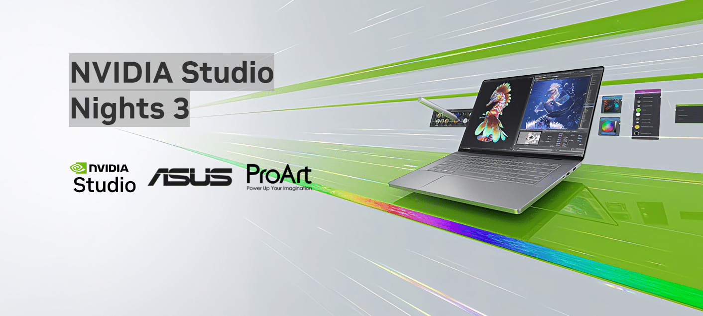 عودة احتفالية NVIDIA Studio Nights 3 من جديد وجوائز راقية للمبدعين وصناع المحتوى