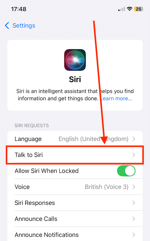 تفعيل Siri