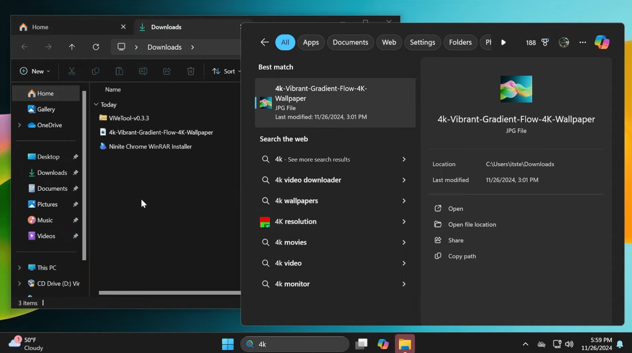 New Windows 11 Build 22635.4515