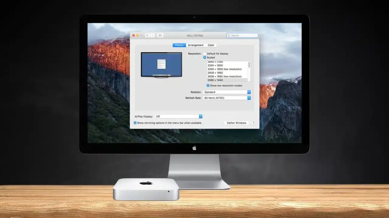 مشكلة معدل تحديث الشاشات الخارجية مع أجهزة MacBook