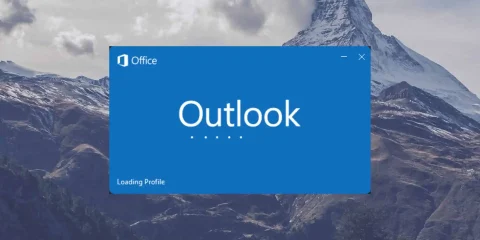 مشكلة توقف Outlook