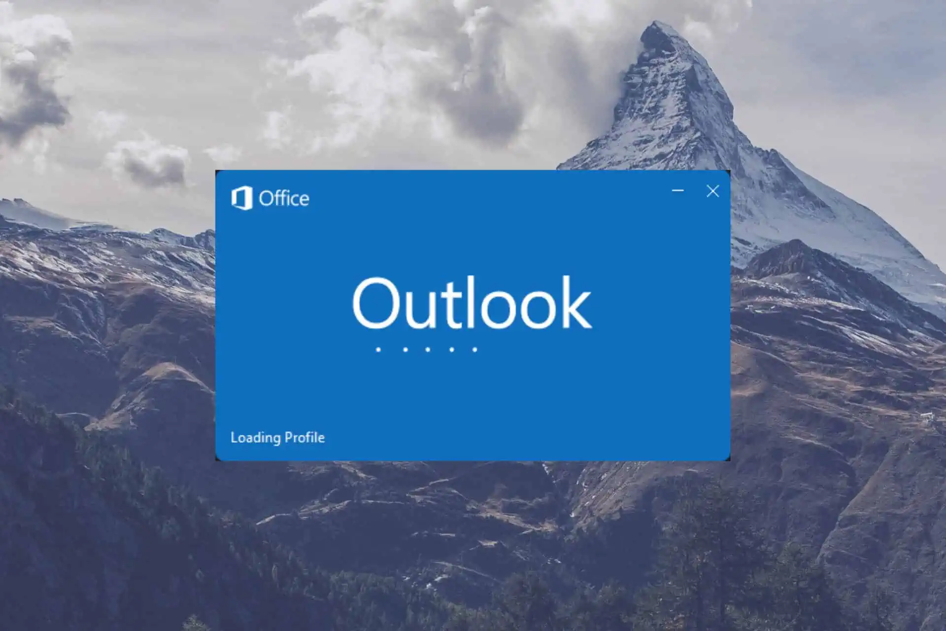 مشكلة توقف Outlook