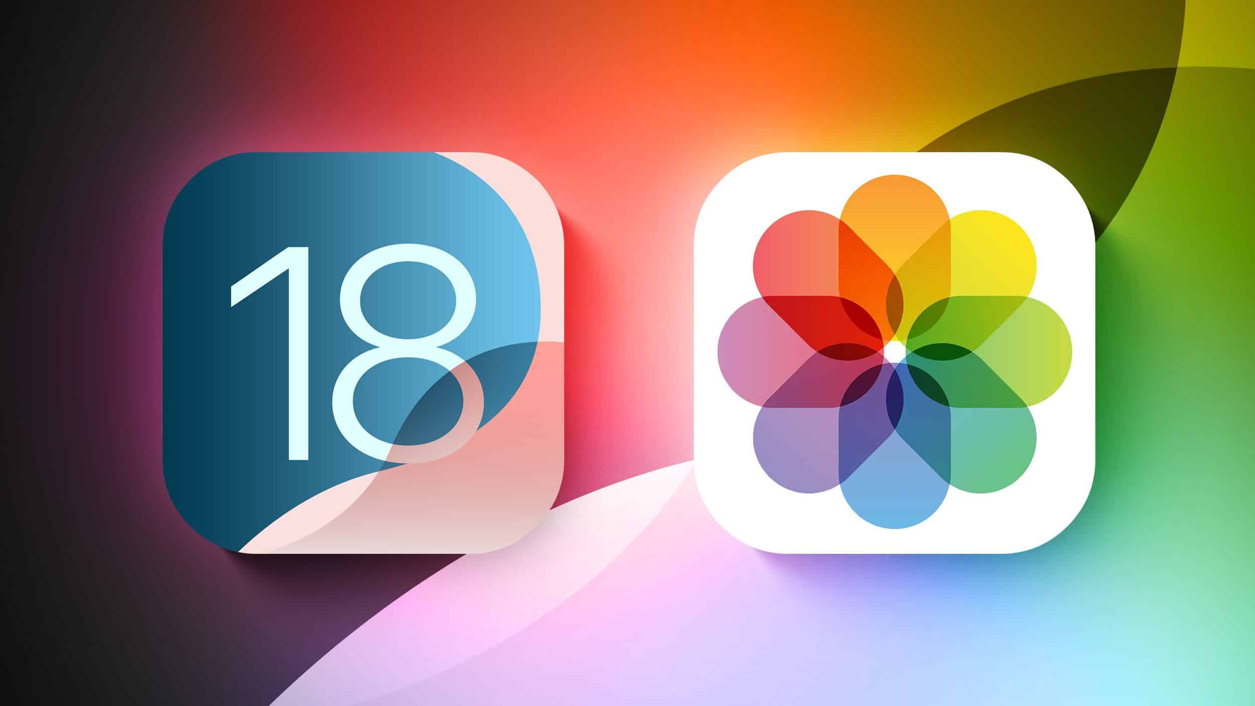 تطبيق الصور في iOS 18