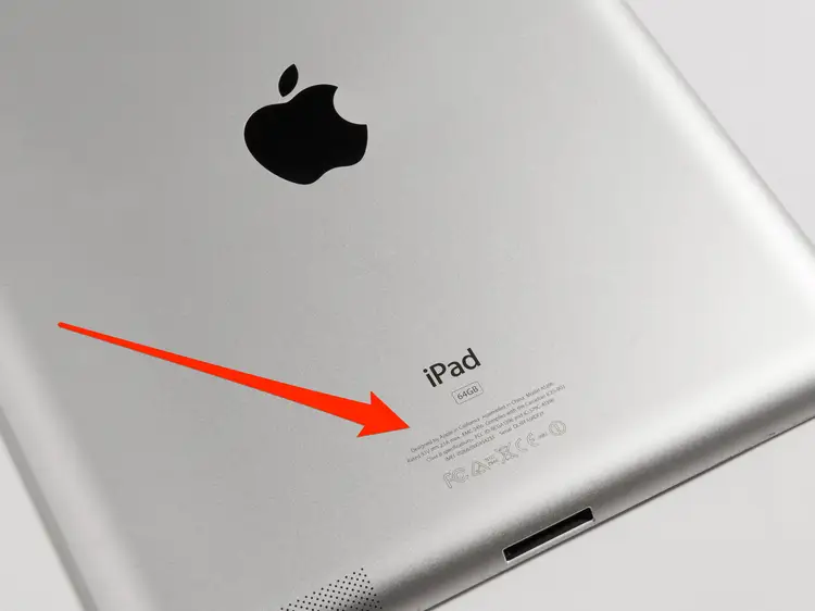 معرفة طراز جهاز iPad