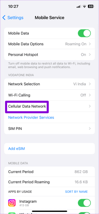 5 حلول لخطأ Could Not Activate Cellular Data Network على iPhone 9