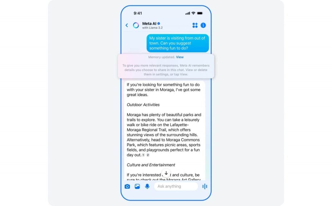 الجديد من ميتا برنامج Meta AI Chatbot الذكاء الاصطناعي الذي يتذكر كل شيء 2