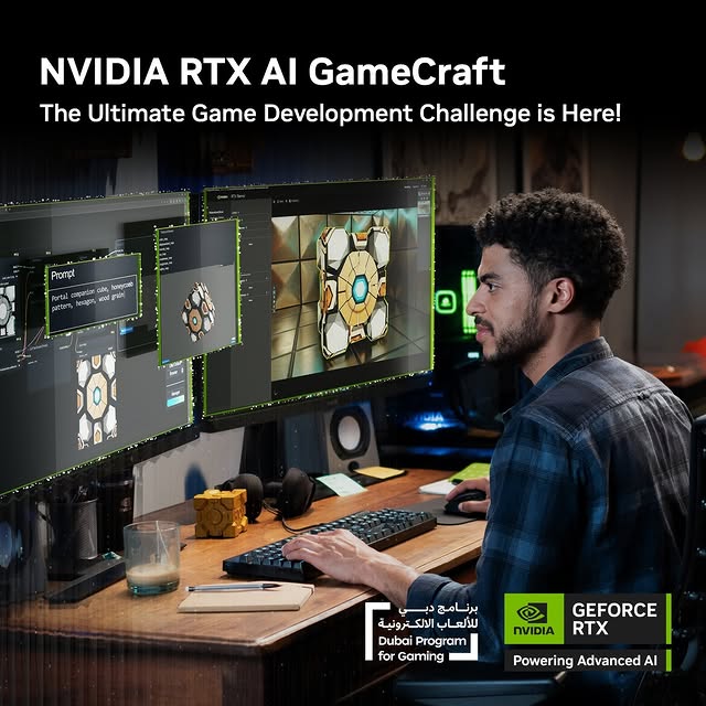 مسابقة NVIDIA RTX AI GameCraft بالتعاون بين انفيديا وبرنامج دبي للألعاب الإلكترونية 2